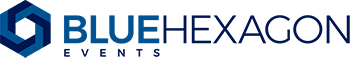 Blue Hexagon Events Logo