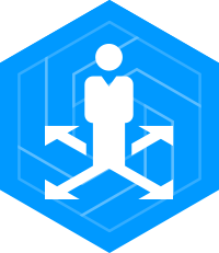 Blue Hexagon individual responsibility icon